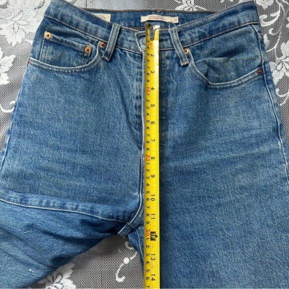 Levi's Ribcage Straight Jeans in BlueSz. 27 - Picture 11 of 13